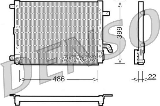 Denso DCN13001 - Конденсатор кондиционера autospares.lv