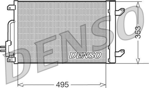 Denso DCN13015 - Конденсатор кондиционера autospares.lv