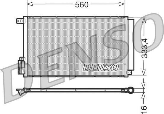 Denso DCN13109 - Конденсатор кондиционера autospares.lv
