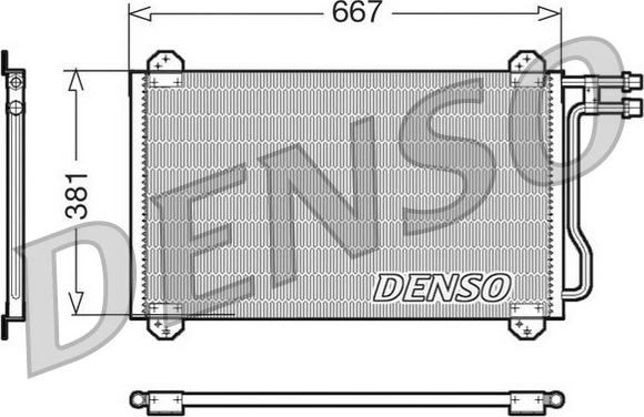 Denso DCN17055 - Конденсатор кондиционера autospares.lv