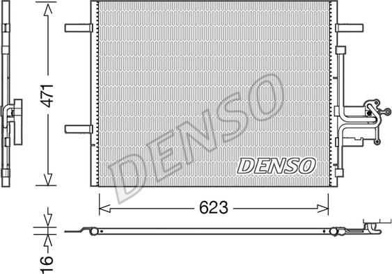 Denso DCN33010 - Конденсатор кондиционера autospares.lv