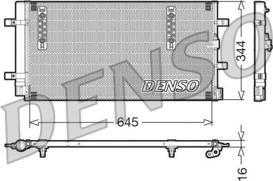 Denso DCN32060 - Конденсатор кондиционера autospares.lv