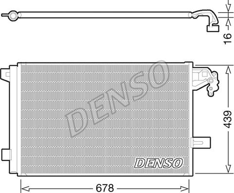 Denso DCN32063 - Конденсатор кондиционера autospares.lv