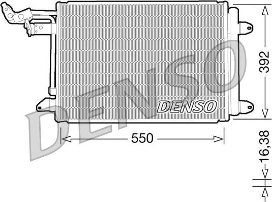 Denso DCN32002 - Конденсатор кондиционера autospares.lv