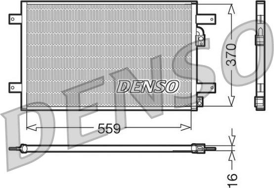 Denso DCN32014 - Конденсатор кондиционера autospares.lv