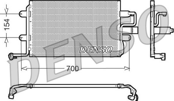 Denso DCN32017 - Конденсатор кондиционера autospares.lv