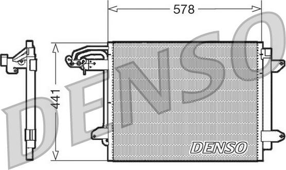 Denso DCN32030 - Конденсатор кондиционера autospares.lv