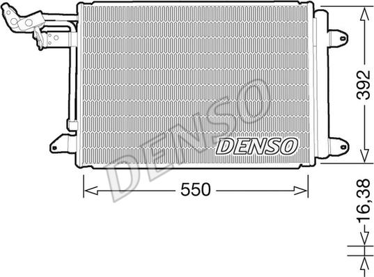 Denso DCN32032 - Конденсатор кондиционера autospares.lv