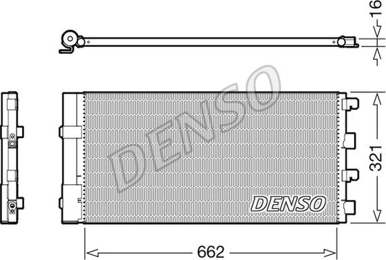 Denso DCN37003 - Конденсатор кондиционера autospares.lv