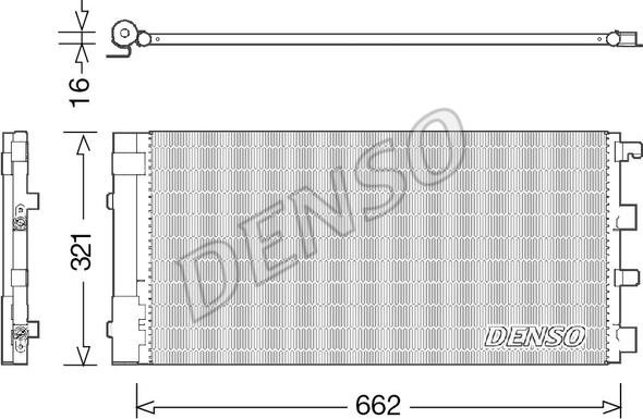 Denso DCN37002 - Конденсатор кондиционера autospares.lv