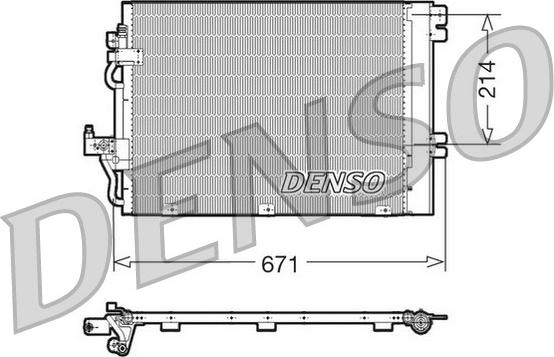 Denso DCN20009 - Конденсатор кондиционера autospares.lv