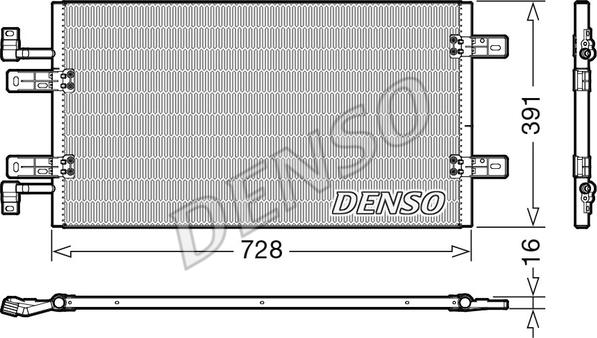 Denso DCN20019 - Конденсатор кондиционера autospares.lv