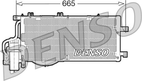 Denso DCN20016 - Конденсатор кондиционера autospares.lv