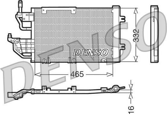 Denso DCN20013 - Конденсатор кондиционера autospares.lv