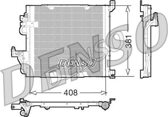 Denso DCN20012 - Конденсатор кондиционера autospares.lv