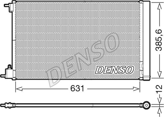 Denso DCN20039 - Конденсатор кондиционера autospares.lv