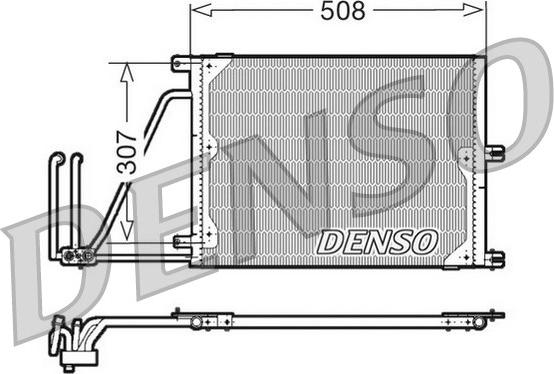 Denso DCN20030 - Конденсатор кондиционера autospares.lv