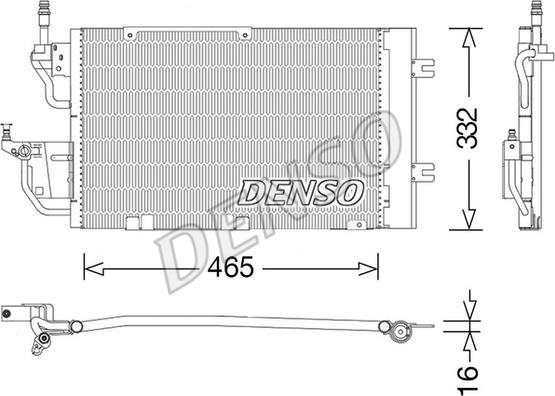 Denso DCN20037 - Конденсатор кондиционера autospares.lv