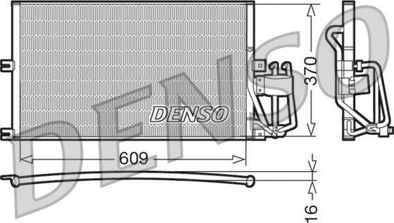 Denso DCN20029 - Конденсатор кондиционера autospares.lv