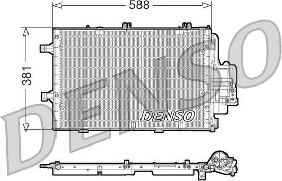 Denso DCN20020 - Конденсатор кондиционера autospares.lv