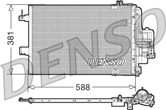 Denso DCN20021 - Конденсатор кондиционера autospares.lv