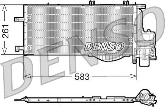 Denso DCN20022 - Конденсатор кондиционера autospares.lv