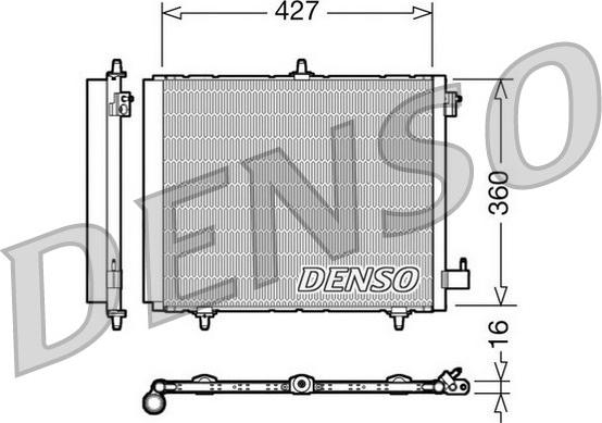 Denso DCN21009 - Конденсатор кондиционера autospares.lv