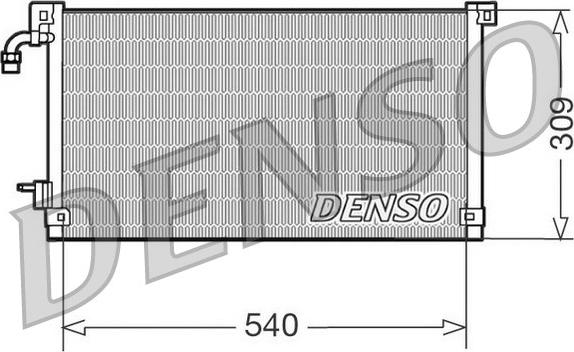 Denso DCN21004 - Конденсатор кондиционера autospares.lv