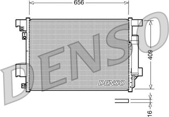 Denso DCN21001 - Конденсатор кондиционера autospares.lv