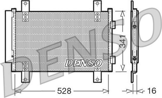 Denso DCN21007 - Конденсатор кондиционера autospares.lv