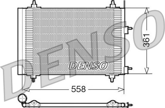 Denso DCN21015 - Конденсатор кондиционера autospares.lv