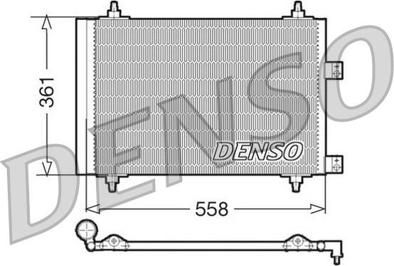 Denso DCN21016 - Конденсатор кондиционера autospares.lv