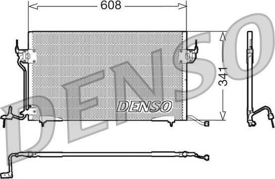 Denso DCN21010 - Конденсатор кондиционера autospares.lv