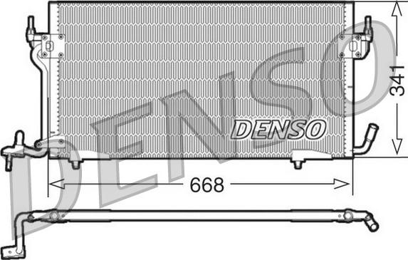 Denso DCN21011 - Конденсатор кондиционера autospares.lv