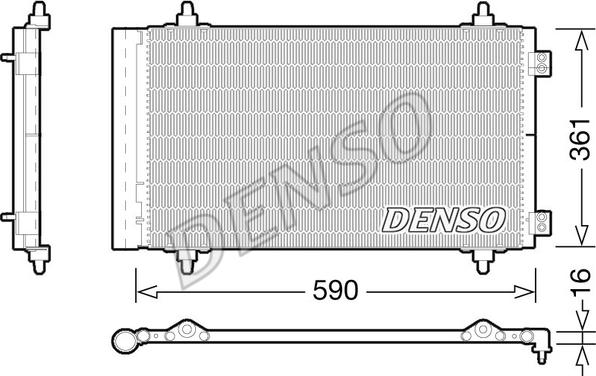 Denso DCN21018 - Конденсатор кондиционера autospares.lv