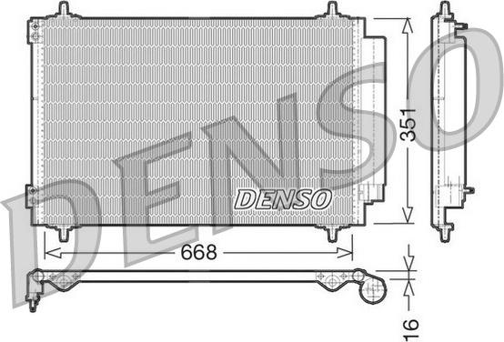 Denso DCN21017 - Конденсатор кондиционера autospares.lv