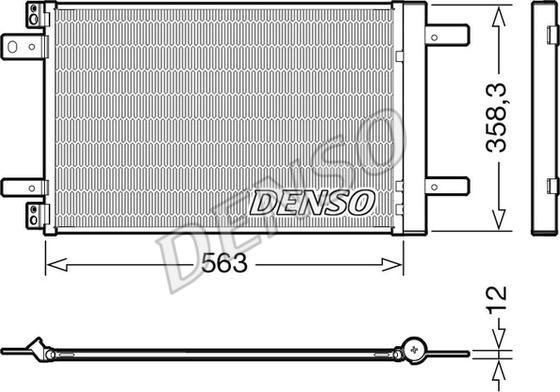 Denso DCN21032 - Конденсатор кондиционера autospares.lv