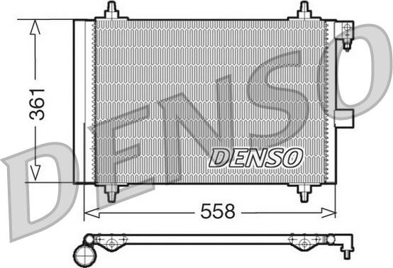 Denso DCN21025 - Конденсатор кондиционера autospares.lv