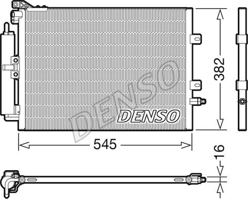 Denso DCN23040 - Конденсатор кондиционера autospares.lv