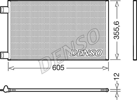 Denso DCN23041 - Конденсатор кондиционера autospares.lv