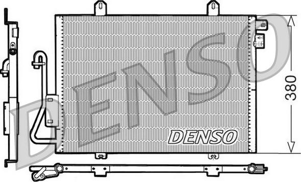 Denso DCN23006 - Конденсатор кондиционера autospares.lv
