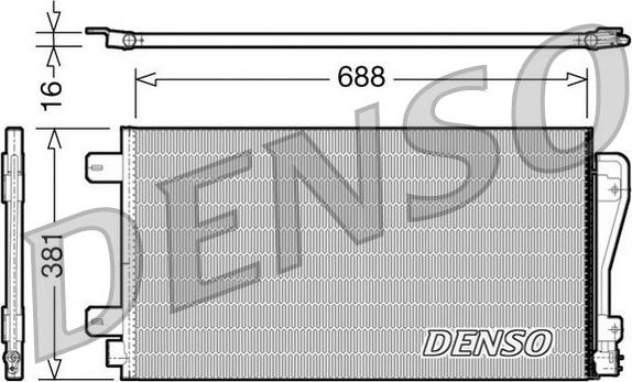 Denso DCN23014 - Конденсатор кондиционера autospares.lv