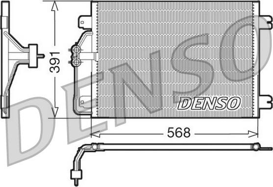 Denso DCN23010 - Конденсатор кондиционера autospares.lv