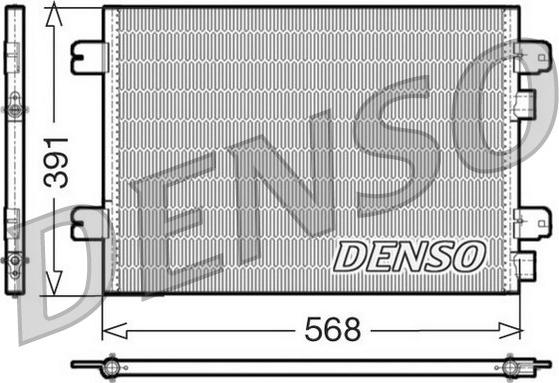 Denso DCN23011 - Конденсатор кондиционера autospares.lv