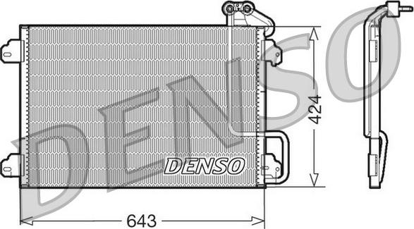 Denso DCN23013 - Конденсатор кондиционера autospares.lv