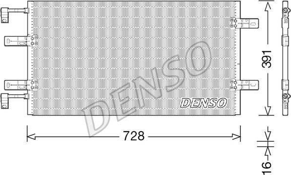 Denso DCN23036 - Конденсатор кондиционера autospares.lv