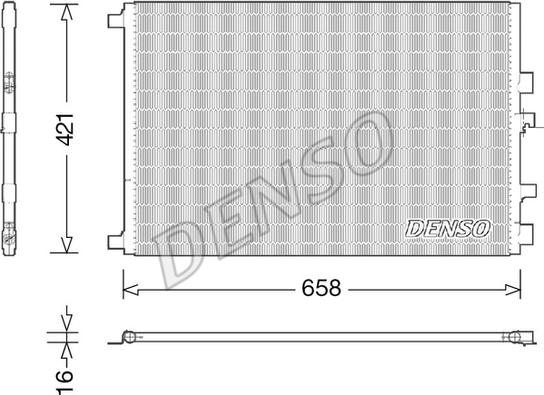 Denso DCN23033 - Конденсатор кондиционера autospares.lv