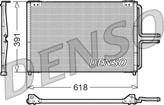 Denso DCN23020 - Конденсатор кондиционера autospares.lv