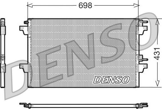 Denso DCN23021 - Конденсатор кондиционера autospares.lv