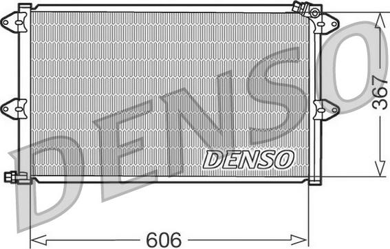 Denso DCN27001 - Конденсатор кондиционера autospares.lv